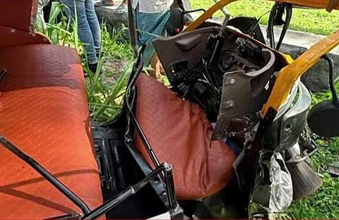 അപകടത്തിന്റെ ടെലിവിഷന്‍ ദൃശ്യം
