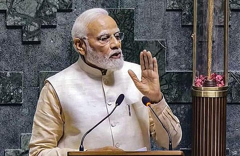 പ്രധാനമന്ത്രി സംസാരിക്കുന്നു/ പിടിഐ