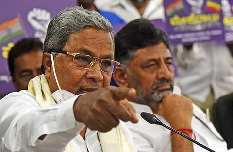 കര്‍ണാടക മുഖ്യമന്ത്രി സിദ്ധരാമയ്യ,ഉപമുഖ്യമന്ത്രി ഡികെ ശിവകുമാര്‍/ എക്‌സ്പ്രസ് ഫോട്ടോ