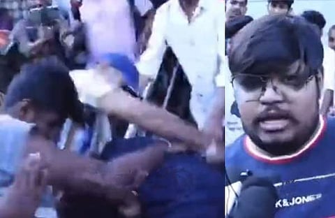 മോശം റിവ്യൂ നൽകിയ പ്രേക്ഷകനെ കയ്യേറ്റം ചെയ്യുന്ന ആരാധകർ/ വിഡിയോ സ്ക്രീൻഷോട്ട്