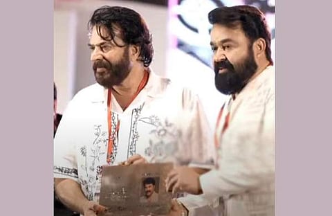 മമ്മൂട്ടി, മോഹൻലാൽ/ വിഡിയോ സ്ക്രീൻഷോട്ട്