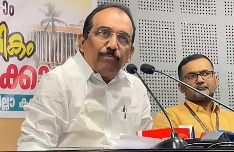 ബെന്നി ബഹനാന്‍ തിരുവനന്തപുരത്ത് മാധ്യമങ്ങളെ കാണുന്നു