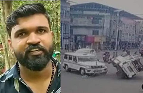 നിതിന്‍- അപകടദൃശ്യം