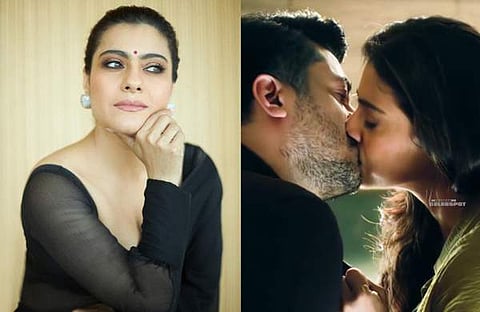 കജോൾ/ ഫെയ്സ്ബുക്ക്, ചുംബന രം​ഗത്തിന്റെ വിഡിയോ സ്ക്രീൻഷോട്ട്