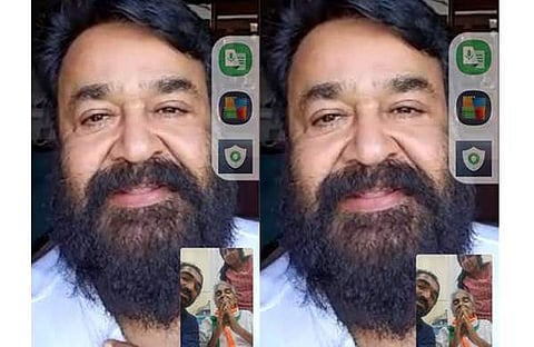 ചികിത്സയിലിരിക്കെ ഉമ്മന്‍ചാണ്ടിയുമായി ഫോണില്‍ സംസാരിക്കുന്ന മോഹന്‍ലാല്‍/ വീഡിയോ ദൃശ്യം