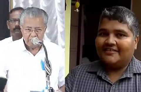 മുഖ്യമന്ത്രി പിണറായി വിജയന്‍- മൈക്ക് ഉടമ രഞ്ജിത്ത്