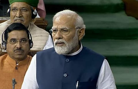 നരേന്ദ്രമോദി ലോക്‌സഭയില്‍, എഎന്‍ഐ