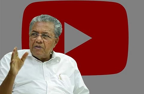 മുഖ്യമന്ത്രി പിണറായി വിജയന്‍, യൂട്യൂബ് ലോഗോ