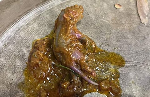 ചിക്കന്‍ കറിയില്‍ നിന്ന് കിട്ടിയ എലിക്കുഞ്ഞ്, ട്വിറ്റര്‍