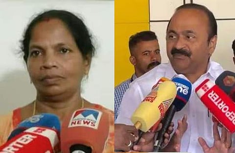 സതിയമ്മ, വിഡി സതീശന്‍/ടിവി ദൃശ്യം