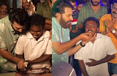മമ്മൂട്ടിയും അബിനും/ ഇൻസ്റ്റ​ഗ്രാം