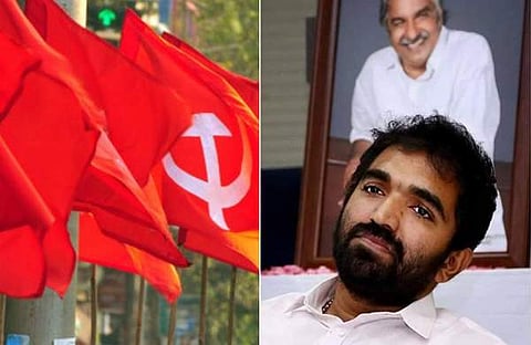 എല്‍ഡിഎഫ് പതാക, ചാണ്ടി ഉമ്മന്‍