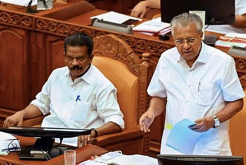 മുഖ്യമന്ത്രി പിണറായി വിജയന്‍ നിയമസഭയില്‍ സംസാരിക്കുന്നു/പിടിഐ