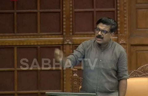 മാത്യു കുഴല്‍നാടന്‍ നിയസഭയില്‍ സംസാരിക്കുന്നു