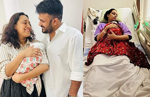 സ്വര ഭാസ്കർ മകൾക്കും ഭർത്താവിനുമൊപ്പം/ ഇൻസ്റ്റ​ഗ്രാം