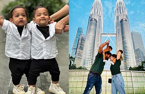 വിഘ്നേശ് ശിവനും നയൻതാരയും മക്കൾ ഉയിരിനും ഉല​കിനുനൊപ്പം/ ഇൻസ്റ്റ​ഗ്രാം