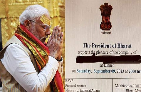 നരേന്ദ്രമോദി, രാഷ്ട്രപതിയുടെ ക്ഷണക്കത്ത്/ ട്വിറ്റർ ചിത്രം