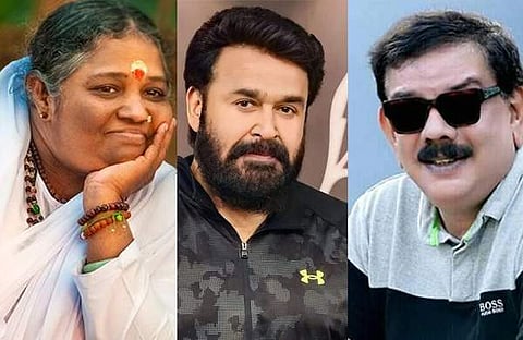 മാതാ അമൃതാനന്ദമയി, മോഹന്‍ലാല്‍, പ്രിയദര്‍ശന്‍/ഫെയ്‌സ്ബുക്ക്‌