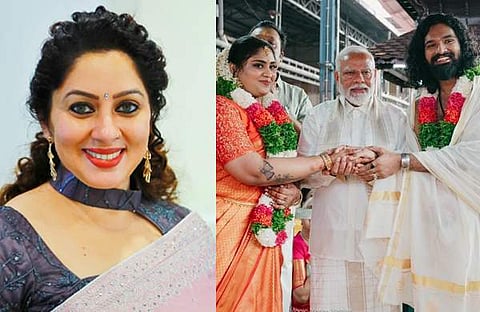 ശ്രീയ രമേഷ്, ഭാ​ഗ്യയുടേയും ശ്രേയസിന്റേയും വിവാഹത്തിൽ മോദി/ ഫെയ്സ്ബുക്ക്