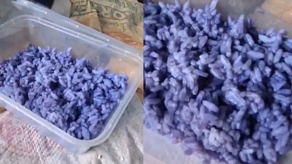 റേഷനരി വേവിച്ചപ്പോൾ കിട്ടിയത് നീലച്ചോറ്| Blue Ration Rice| Kerala News ...