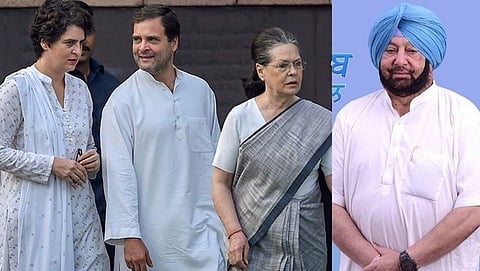 Amarinder Singh and Gandhi Family 