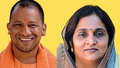 
Yogi Adityanath,  Rajni Patil 