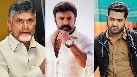 Chandrababu Naidu, Actor Balakrishna and Jr NTR 