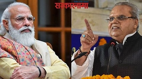 Narendra Modi and Satyapal Malik 