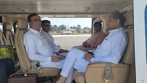 Ajay Maken, Sachin Pilot and Ashok Gehlot 