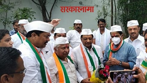 Dr. Shirish Gode Entered in Congress in the presence of Nana Patole, Sunil Kedar and others. 