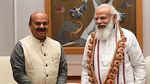 Basavraj Bommai and Narendra Modi