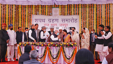 Rajasthan Cabinet Ministers after the swearing-in ceremony. 