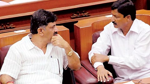D.K.Shivakumar and Ramesh Jarkiholi&nbsp;
