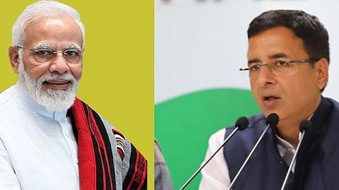 Narendra Modi &amp; randeep surjewala 