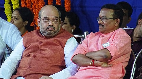 Amit Shah and Laxmikant Parsekar 