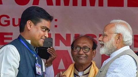 Shantanu Thakur and Narendra Modi&nbsp;