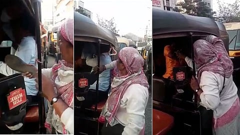 'आयटम आहे का' असे म्हणणाऱ्या शिवसैनिकाला महिलेकडून चोप ; व्हिडिओ व्हायरल
