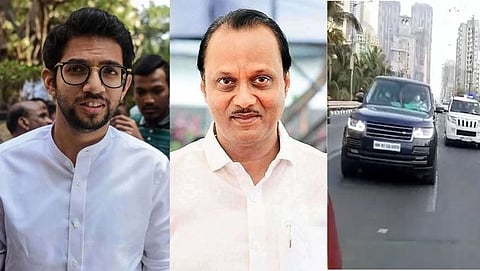 Aditya Thackeray & ajit pawar in Worli Mumbai 