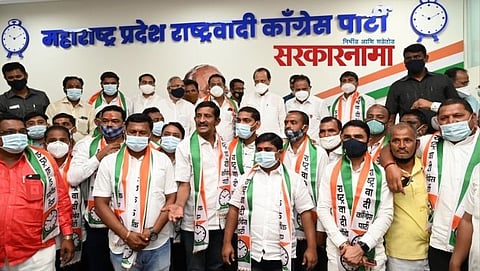 Sanjay Jadhav and his associates joined  NCP