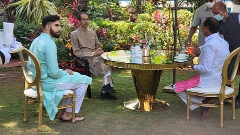 CM Chandrasekhar Rao-CM uddhav thackery 