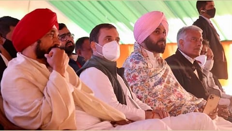 CM Charanjit Singh Channi, Rahul Gandhi, Navjot Singh Sidhu, Sunil Jakhar