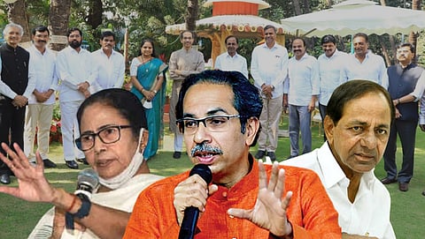 Mamata Banerjee uddhav Thackeray and KCR 