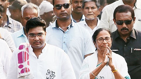 Abhishek Banerjee and Mamata Banerjee 