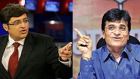 Arnab Goswami and Kirit Somaiya