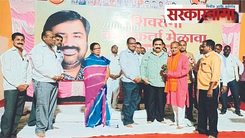 MLA Suhas kande welcomes NCP workers in Shivsena