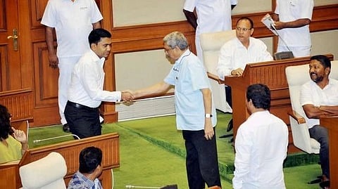 Pramod Sawant and Manohar Parrikar 