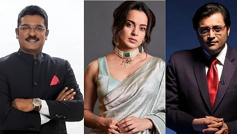 Pratap Sarnaik, Kangana Ranaut and Arnab Goswami 