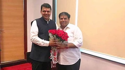 Devendra Fadnavis and Pravin Pote 