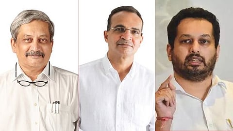 Manohar parrikar-babush monserrate- Utpal parrikar 
