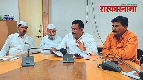 Dy Mayor Nilesh Aher with Shivsena leaders
